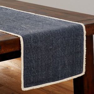 Pottery Barn Mason Cotton Fringe Table Runner